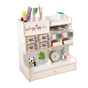 10 ranuras <span class=keywords><strong>de</strong></span> 2 niveles, montado en la pared, acrílico transparente, borrado en seco, soporte para marcador <span class=keywords><strong>de</strong></span> pizarra blanca, soporte para estante, organizador <span class=keywords><strong>de</strong></span> bolígrafos para la escuela - Product Image 2