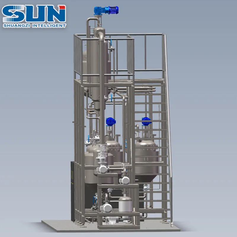 Distillateur d'acide lactique industriel très efficace, équipement de Distillation moléculaire à court chemin