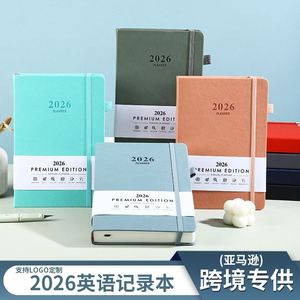 สมุดแพลนเนอร์ปกแข็งแบบมีสายรัดยางยืด A5 ลายจุด ปี 2026 - Product Image 3