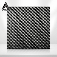 Tissu en fibre de carbone tissé léger personnalisé avec motifs colorés pour la fabrication automobile et les applications composites