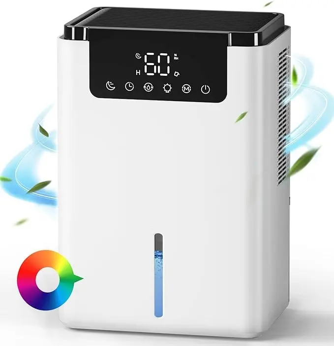 2000ml portatile Mini deumidificatore di plastica aria condizionata casa tranquillo bagno seminterrato deumidificatori per la casa
