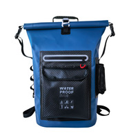 Vente en gros 30L Haute Qualité PVC Flottant Roll Top Étanche Sac Sec Rafting Kayak Sac À Dos Voyage Natation Escalade Pliable