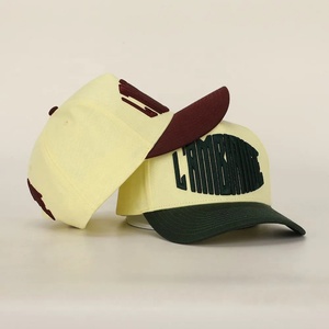 Custom Unisex 5 Panel <b>Waterproof</b> Cotton 3D Embroidery Fruit Pattern Baseball Cap Wholesale Structured Sports Formal Dad <b>Hat</b> - Product Image 1