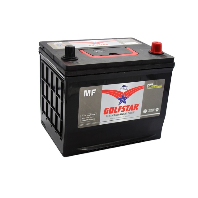New JIS Auto Lead Acid Maintenance Free 12v 60ah 55d23l Mf Car Battery Gulfstar 20.6 Kg JIS (A) CN;GUA 60 Ah Black