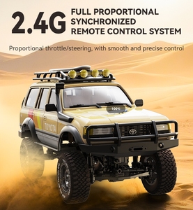 Producto de Fábrica 1:12 4Runner Land Cruiser LC80 RC Camioneta Todoterreno 4WD RTR 2.4G Coche de Control Remoto Proporcional con Cable USB - Product Image 6