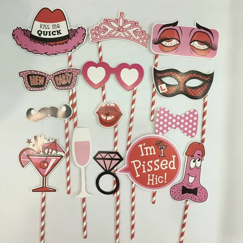 Favores de fiesta sexo juguetes labios gafas de impresión al por mayor apoyos de la foto de adulto soltero apoyos de la cabina de la foto