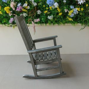 Chaise Adirondack de jardin d'extérieur imperméable de haute qualité en résine plastique, chaise à bascule Adirondack - Product Image 3