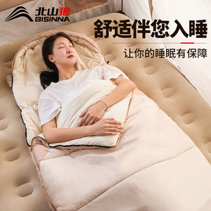 Bisinnna Mummy Sleeping Bag 1.6kg Warm Apricot Color Windproof Outdoor Camping Adult Use - Product Image 4