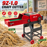 Machine à couper les fourrages avec convoyeur d'alimentation automatique 9Z-1.0, petite machine à broyer la paille pour la transformation des aliments pour animaux