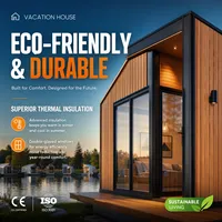 Maison de vacances de luxe moderne en forme de A, mini-maison préfabriquée, cabane en bois, villa modulaire préfabriquée, écologique, Shandong Resort