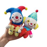 Porte-clés pendentif de sac en peluche Clown Joker, jouets en peluche, vente en gros, poupée en peluche Clown de cirque de dessin animé créatif