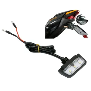 Lampu Belakang LED Sepeda Motor, Lampu Plat Nomor LED Sepeda Motor IP67 Anti Air KSL-NP-19