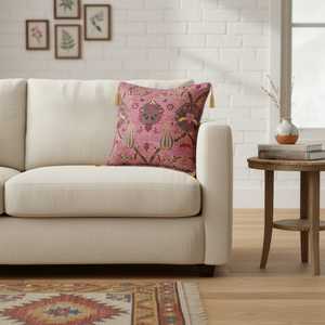 Amazing Turkish <b>Cushion</b> <b>Cover</b> With Tulip Design - Product Image 3