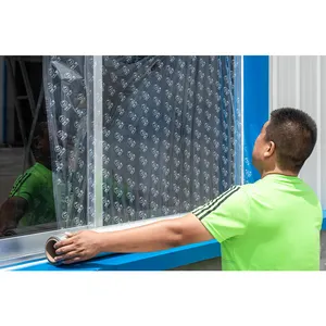 窗玻璃临时粘合蓝色聚乙烯保护膜