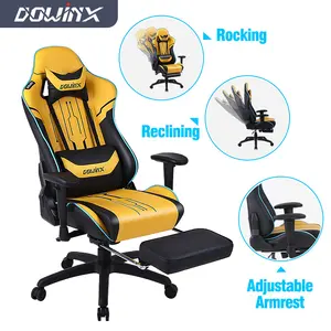 Cadeira ergonômica ajustável moderna, giratória, escritório, jogos com colchão