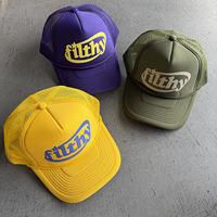 Gorra de Béisbol Deportiva Vintage Transpirable de 5 Paneles con Logotipo Personalizado en Relieve y Malla