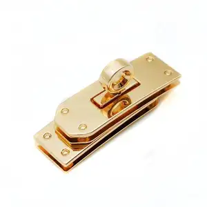 Fibbia della cintura in acciaio inossidabile reversibile di lusso su misura in metallo acciaio inossidabile K Gold per gli uomini