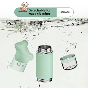 Botella de Agua para Perro 22035A con Contenedor de Alimentos, Acero Inoxidable 304, Doble Pared, Tapa con Forma de Hueso, a Prueba de Fugas, Fácil de Limpiar, Libre de BPA - Product Image 3