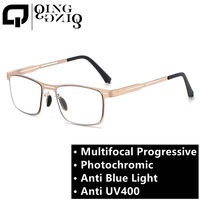 Lunettes de lecture progressives photochromiques, nouveau design, lunettes de lecture pour hommes, métal doré noir, lunettes de lecture de pêche, photochromiques, lunette 2026