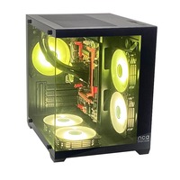 PCOOLING boîtier ouvert Comput Mini Pc accessoires d'ordinateur jeux bureau Super Pc MATX ordinateurs étui Transparent Pc tour ordinateurs de bureau