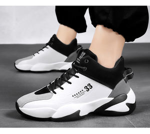 Chaussures montantes pour hommes, chaussures de sport, chaussures de sport antidérapantes, chaussures de basketball et chaussures de loisirs. - Product Image 3