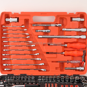 Thép Carbon Hướng Dẫn Sử Dụng Công Cụ Kit 121Pcs Ô Tô Sửa Chữa Cơ Khí Cờ Lê Đặt Hộp Hộ Gia Đình Ổ Cắm Đặt Dụng Cụ Tay Cứng Trường Hợp - Product Image 4