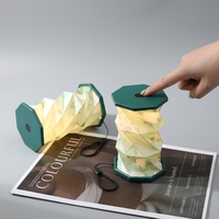 Lampe de table LED portable en forme de livre, écran pliable en papier, design papillon vert en bambou, écologique, décoration intérieure