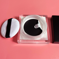 Poudre libre fixatrice translucide mate waterproof pour le maquillage, marque privée
