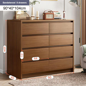 Meuble de rangement Lumio moderne en bois blanc pour chambre, salon, salle à manger, table d'appoint, commode durable - Product Image 5