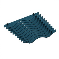 Panel Langit-langit Akustik Modern Tipe Suspensi |   PET Felt B1 Tahan Api dengan Kepadatan Tinggi untuk Kantor Terbuka, Hotel & Rumah Sakit
