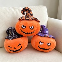 En gros, Peluche citrouille d'Halloween douce, Oreiller chapeau de sorcier d'horreur, Jouet plante mignon et Idée cadeau