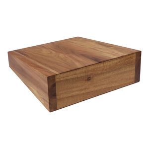 Bloque Magnético para <span class=keywords><strong>Cuchillos</strong></span> de Madera de Acacia Natural de Doble Cara <span class=keywords><strong>con</strong></span> Diseño Inclinado, Ecológico, 28*28*25cm, Capacidad para 10 <span class=keywords><strong>Cuchillos</strong></span> - Product Image 4
