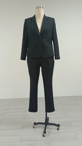 High Quality Plus Size <b>Office</b> Formal Solid Pant Suit Two Piece <b>Set</b> Women Clothing <b>Office</b> Wear Pants Suits - Product Image 3