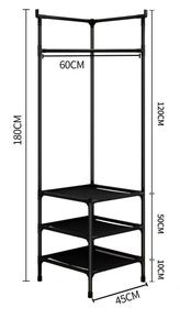 Perchero de esquina para dormitorio, estante colgante para armario, estantes de Metal para ropa, colgador de ropa multifunción para suelo, estante de almacenamiento - Product Image 6