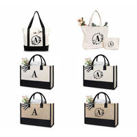 Mode luxe femmes sacs fourre-tout haute qualité pliable femmes lin toile écologique sac fourre-tout Support personnalisé imprimé Logo