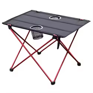 Mesa Plegable Portátil para Exteriores, Ajustable, Ligera, con Superficie de Tela Oxford y Marco de Aluminio, Mini Mesa de Camping, Picnic y Comedor - Product Image 2