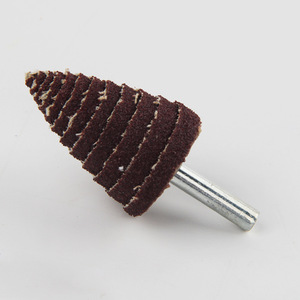 Cabezales de Pulido Espirales Cónicos con Vástago, Impulsores Abrasivos Metálicos con Vástago Puntiagudo para Pulido y Rectificado - Product Image 2