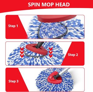 Ricambi per <span class=keywords><strong>Mop</strong></span> in Microfibra Personalizzati, Testine di Ricambio per Tutti i Tipi di Pavimento, Pulizia Profonda, Lavabili in Lavatrice e Facili da Installare - Product Image 3