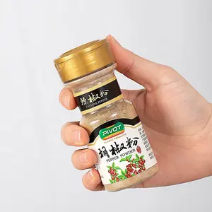 Wholesale 100 ml Flip Open Spice Plastic Bottle Shaker Seasoning Condiments Plastic Jar 4 oz Spice Jars