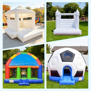 Custom Size <b>Inflatable</b> <b>Bouncer</b> House Includes Repair Kits White Jumping Bouncy Castle for Party Wedding - Product Image 5