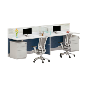 Người duy nhất văn phòng máy trạm L hình dạng mô-đun Máy Trạm tam giác cao phân vùng tủ gỗ tùy chỉnh đồ nội thất - Product Image 5