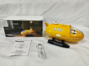 Humidificador Submarino Amarillo Ultrasónico Portátil con Funcionamiento a Batería y Luz Nocturna para Uso Doméstico - Product Image 6