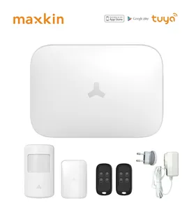 maxkin FCC certificated tuya powered DIY self-monitoring smart home security alarm system