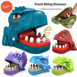 Dinosaure pour enfants morsure doigt tour jeu de décompression créatif <span class=keywords><strong>tyrannosaure</strong></span> Rex porte-clés en plastique pendentif jouets - Product Image 3