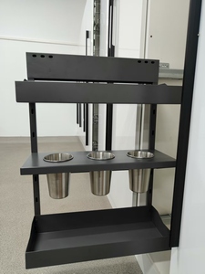 Estante lateral para utensilios, armario <span class=keywords><strong>estrecho</strong></span> de 250mm, cesta extraíble para <span class=keywords><strong>cocina</strong></span>, estante para especias, cierre suave, contenedores extraíbles de 3 niveles - Product Image 4