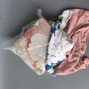 Trapos de limpieza industriales de algodón 100% reciclados, de colores, para limpieza y secado, a granel - Product Image 1