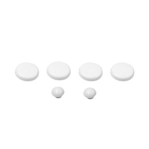 Kit de parachoques para asiento, color blanco, 4 grandes y 2 pequeños, para reemplazo de asientos de inodoro - Product Image 1