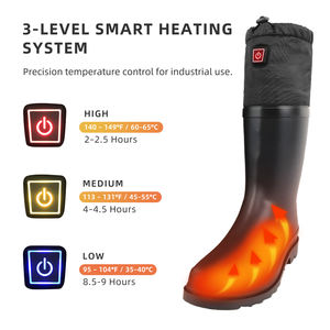 ह 7.4 वी 2200 माया काले रबर आधुनिक 3-स्तर के तापमान जलरोधक काम और मछली पकड़ने के लिए गर्म जूते - Product Image 2