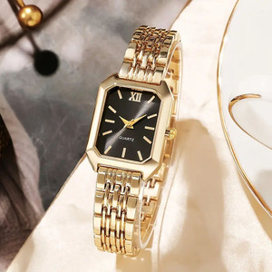 Orologio da Donna Quadrato Semplice e Versatile Stile Instagram con Cinturino in Acciaio Orologio al Quarzo alla Moda di Lusso Leggero - Product Image 4