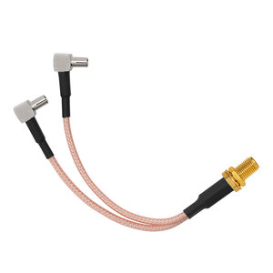 เสาอากาศใช้สายโคแอกเชียลสาย RG316คู่เต้าเสียบสาย TS9โค้งงอเชื่อมต่อกับ SMA หญิงหลุม316สาย RP-SMA อินเตอร์เฟซ - Product Image 6
